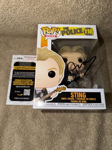 Sting firmato polizia funko - sting,