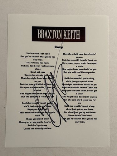 Braxton keith foglio - foglio, testo