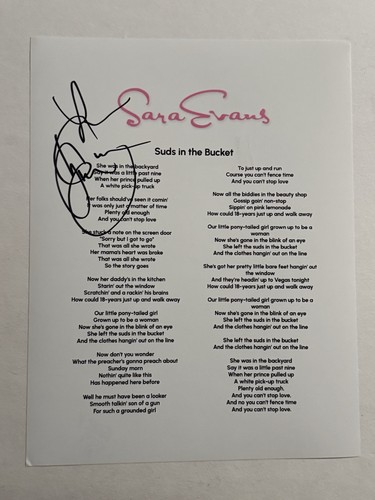 Sara evans foglio testo - sara,